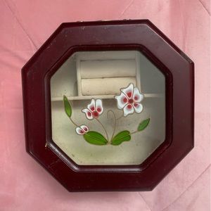 Small wooden jewelry box